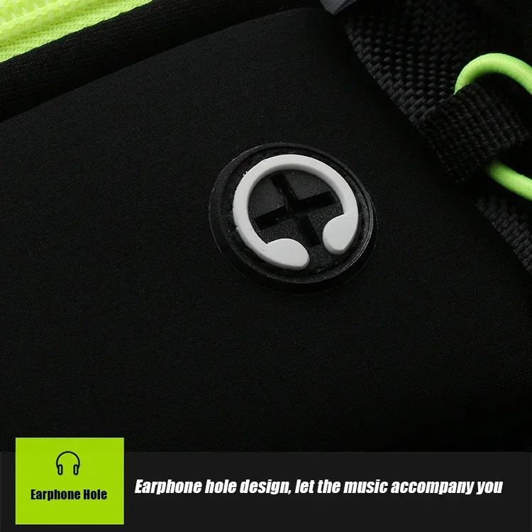 Riñonera para correr para hombre/mujer, botella de agua para teléfono de maratón, riñonera deportiva para Fitness, cinturón para correr con dos bolsillos - imagen 3