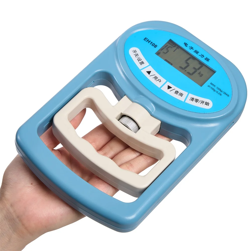 Medidor Digital de medición de agarre manual, entrenador de antebrazo, potencia de 198 libras/90 kg, fortalecedor de agarre para el hogar y la escuela - imagen 4