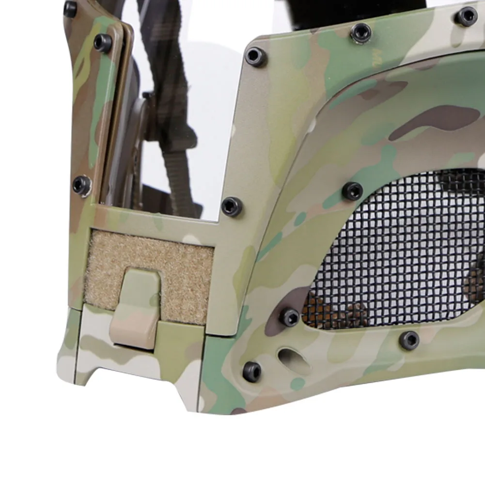 Casco táctico integral con visera para Airsoft Paintball y Caza - imagen 5