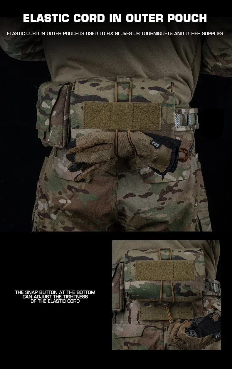 Botiquín de primeros auxilios de extracción Horizontal, bolsa Molle, equipo para exteriores, kits de emergencia para acampar, barco, caza, senderismo, terremotos y aventuras - imagen 5