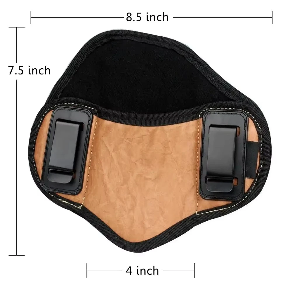 Funda para pistola táctica de ajuste Universal, fundas para pistola IWB de cuero PU, transporte oculto para Glock 19 17, S & W, Sig Sauer y más - imagen 4
