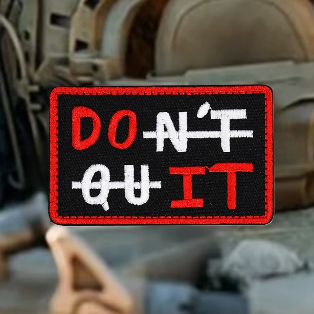 Parche táctico DO IT Morale, brazalete del ejército militar, parches bordados de gancho y bucle, pegatina para mochila de ropa, apliques personalizados - imagen 2