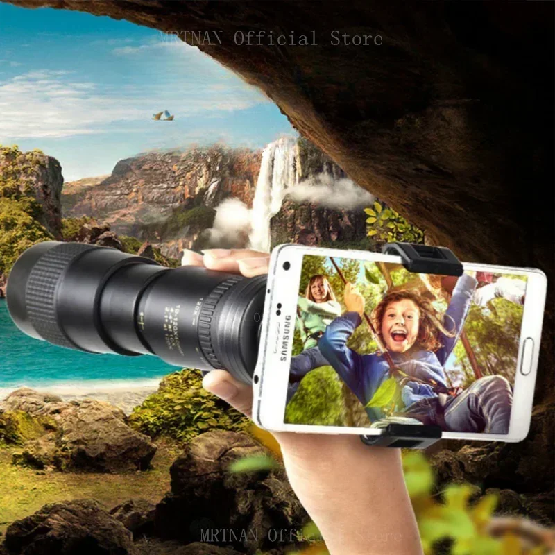 Binoculares portátiles HD con Zoom 10-300X40, telescopio Monocular profesional de largo alcance, visión nocturna baja, caza y Camping - imagen 5