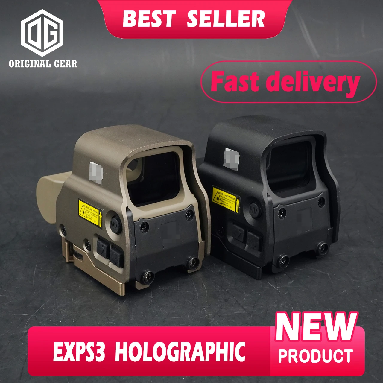 Mira holográfica de punto rojo 2022 GenII Evolution Gear EXPS3 558, visión nocturna, Visor de Rifle Weaver de 20mm con marcado Original