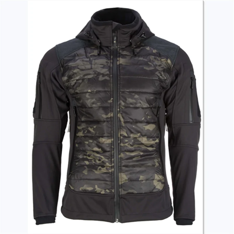 Traje de senderismo al aire libre de algodón de doble cara oculto impermeable y ajustado chaqueta de camuflaje de invierno a prueba de frío abrigo de senderismo - imagen 5