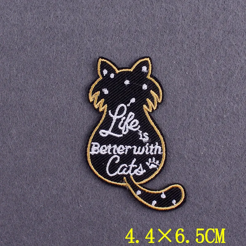 Parche bonito de gato Corgi, parches para planchar para pegatinas de ropa, parche bordado de dibujos animados DIY para ropa, insignias de rayas en mochila - imagen 3