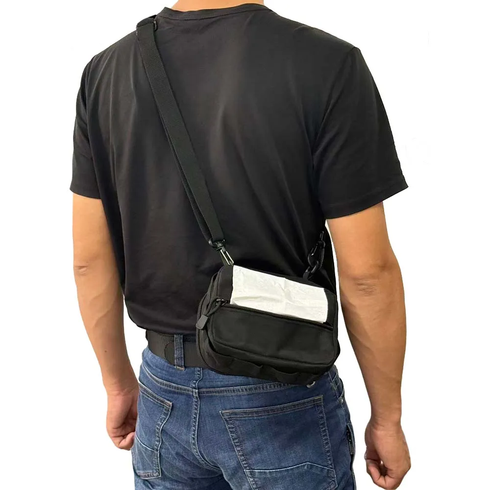 Bolsa de almacenamiento táctica multifuncional molle, caja de almacenamiento de pañuelos para acampar y viajar, kit de herramientas de un solo hombro - imagen 5