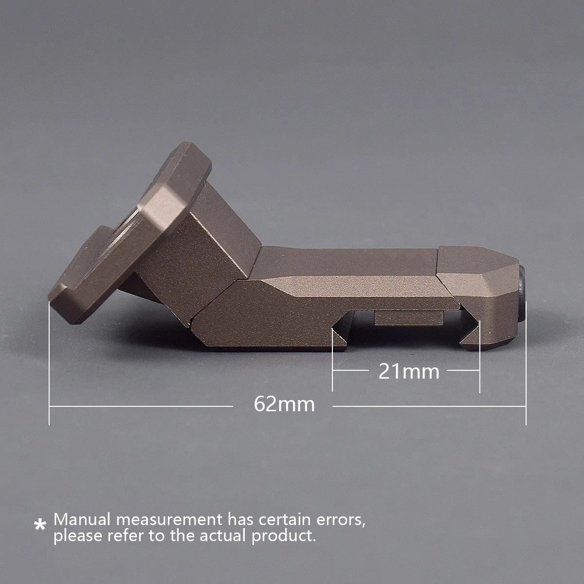 Soporte de Metal lateral óptico compensado de 35/45 grados para T01 T02 RM soporte de Base de mira de punto rojo accesorios de caza de riel de 20mm - imagen 2