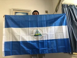 Bandera Nacional de Nicaragua Poliéster Colgante