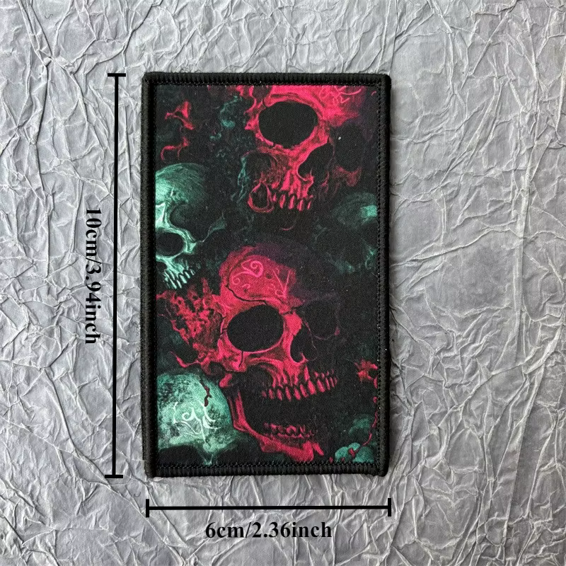 Parche táctico calaveras con gancho y bucle para MOLLE - imagen 4