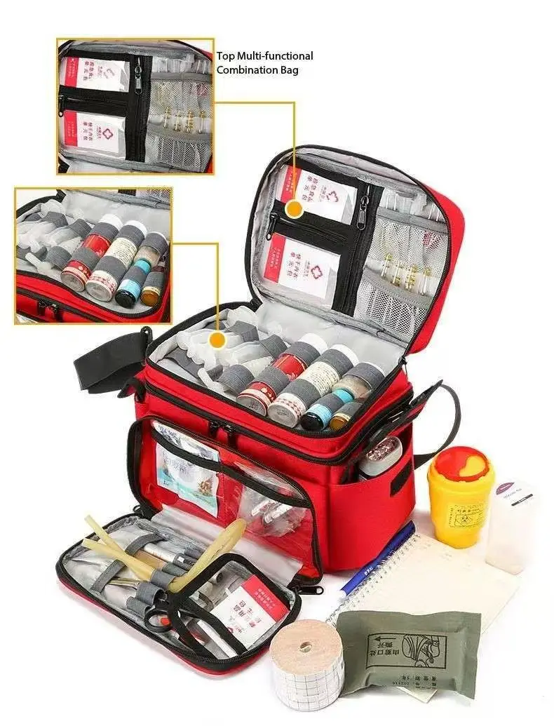 Kit de emergencia médica multibolsillo impermeable totalmente funcional - imagen 3