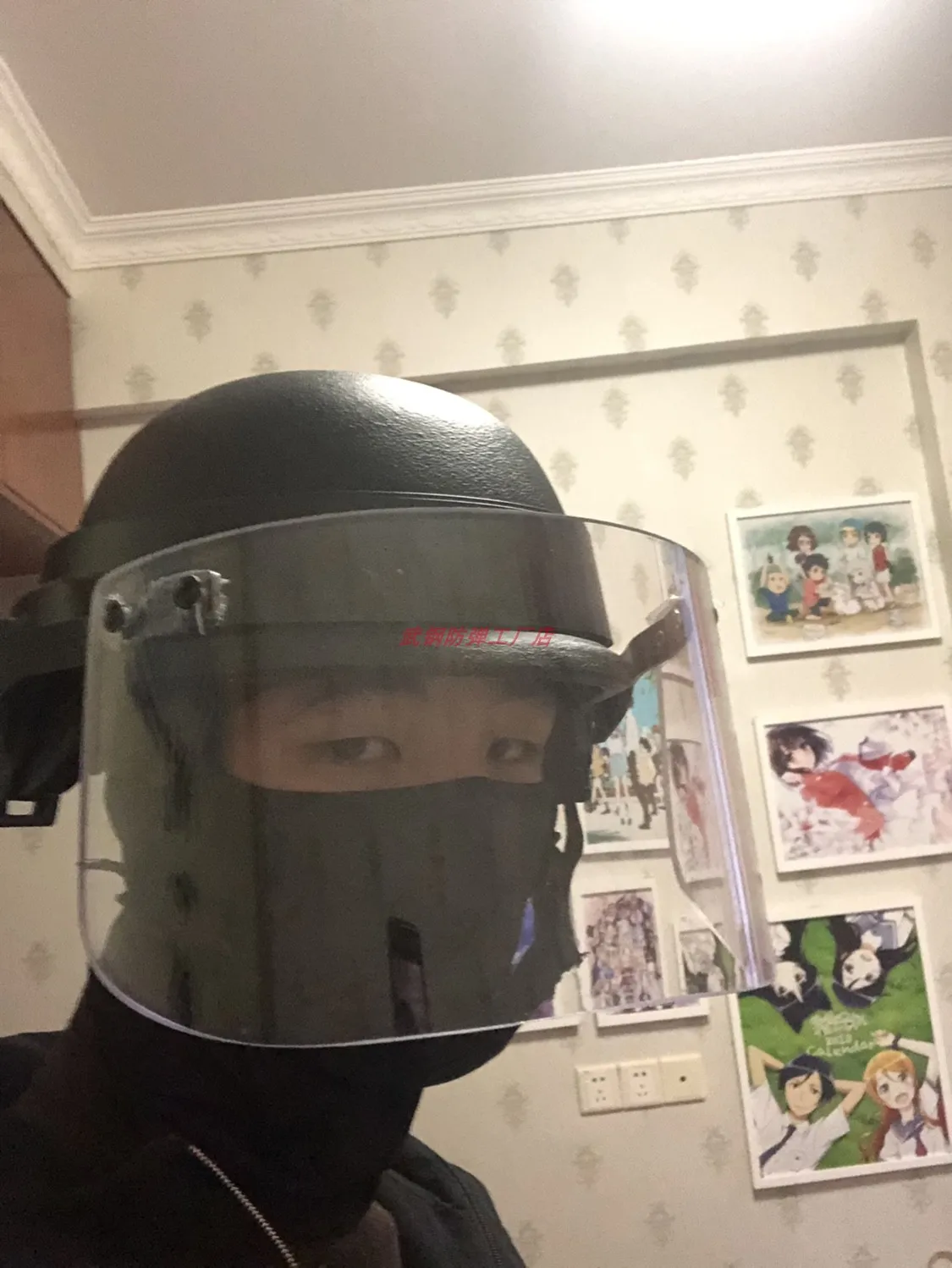 Visera de cristal a prueba de balas 3A", máscara "resistente a la fragmentación para casco balístico, casco táctico rápido, casco de aramida MICH - imagen 2