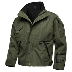 Chaqueta táctica impermeable ripstop resistente a arañazos para caza