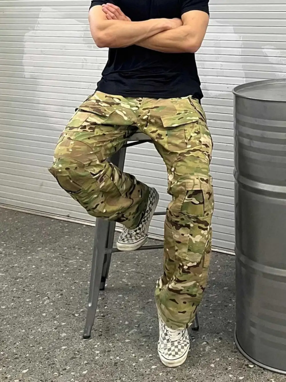 Pantalones cargo de camuflaje táctico G3 para hombre, pantalones de paracaidista de asalto de montañismo al aire libre de pierna recta para primavera/verano - imagen 5