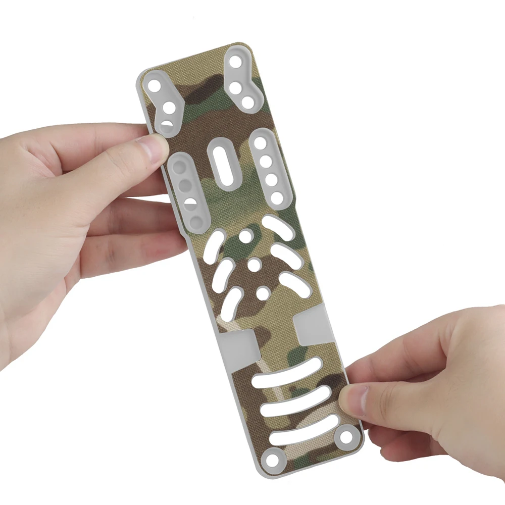 Adaptador de funda de pistola Modular, envoltura 2,0, plataforma de transporte de pierna, pegatina mágica, hebilla de nailon de camuflaje, parche envolvente de camuflaje Airsoft