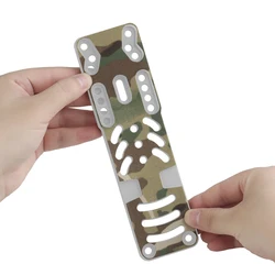 Adaptador de funda de pistola Modular, envoltura 2,0, plataforma de transporte de pierna, pegatina mágica, hebilla de nailon de camuflaje, parche envolvente de camuflaje Airsoft