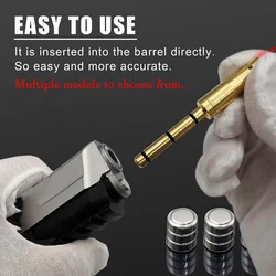 Redondo de entrenamiento láser rojo y verde.177/.223/22LR/.38SPL/.40/.45ACP/308win/7,62mm/300ACC/9mm/6mm/6,5mm compatible con Glock G17