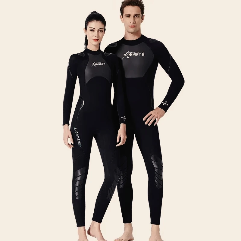 Traje de neopreno de triatlón para hombre de 1,5mm, traje de neopreno de manga larga de una pieza, traje de buceo ultraelástico para natación en aguas abiertas - imagen 2