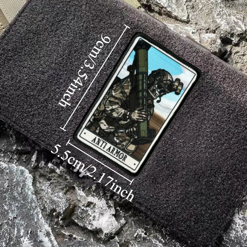 Parche antiarmadura, insignia de moral militar, impresión de gancho y bucle, mochila, accesorios de decoración de ropa, pegatinas, brazalete - imagen 4