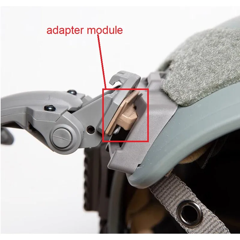 Auriculares tácticos, accesorios opcionales, enchufe antipolvo AMP, piezas modificadas, conexión de casco, módulo adaptador de puente/pegatina/soporte - imagen 3