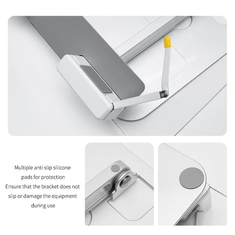 Bookrest aluminio multipropósito con 180 ° bisagras plataforma acrílica plegable contiene 8.8 segura oficina - imagen 5