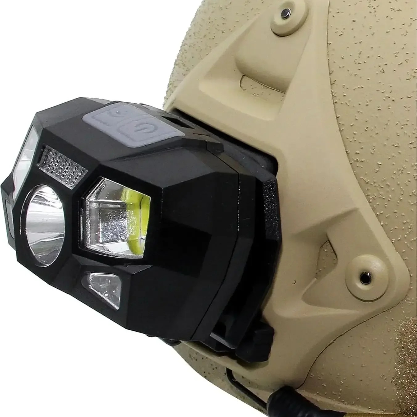 Luz táctica para casco FAST MICH, luz de señal, Sensor, faro, carga USB Faro de pesca de caza ligero impermeable IPX4 - imagen 3