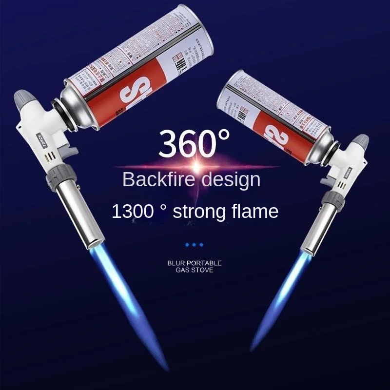 Encendedores de antorcha para exteriores, Camping, hornear, barbacoa, soplete de Gas, encendedor de soldadura, cocina, fabricante de fuego, pistola de llama de butano, novedad de 2023 - imagen 4