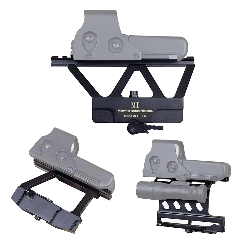 Riel lateral táctico AK – Montura Dovetail MI para receptores fresados - imagen 3