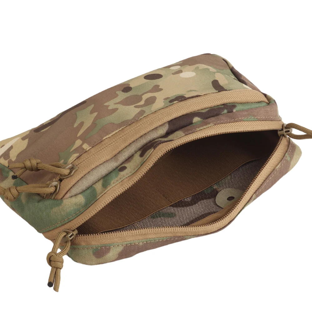 Bolsa de utilidad táctica, bolsa de administración Molle frontal, placa de cierre de cremallera de uso General, portador de placa, accesorios de chaleco de caza - imagen 5