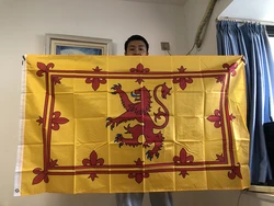 Banderín oficial Escocia León Rampant 90x150cm poliestrrip