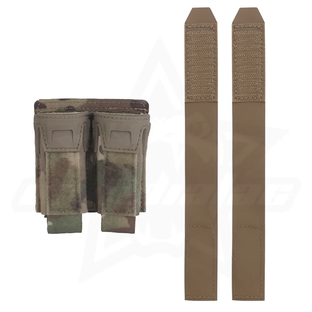 OphidianTac-bolsa para revistas de pistola, MOLLE, 9MM, doble bolsa Mag, Airsoft, dualidad, riñonera con solapa para chaleco de caza, cinturón - imagen 4