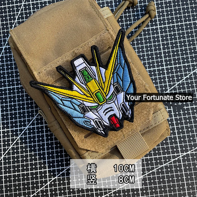 Parches bordados de la serie Gundam Suit, insignia de guerrero táctico, pegatina DIY para ropa, chaleco, chaqueta, decoración - imagen 4