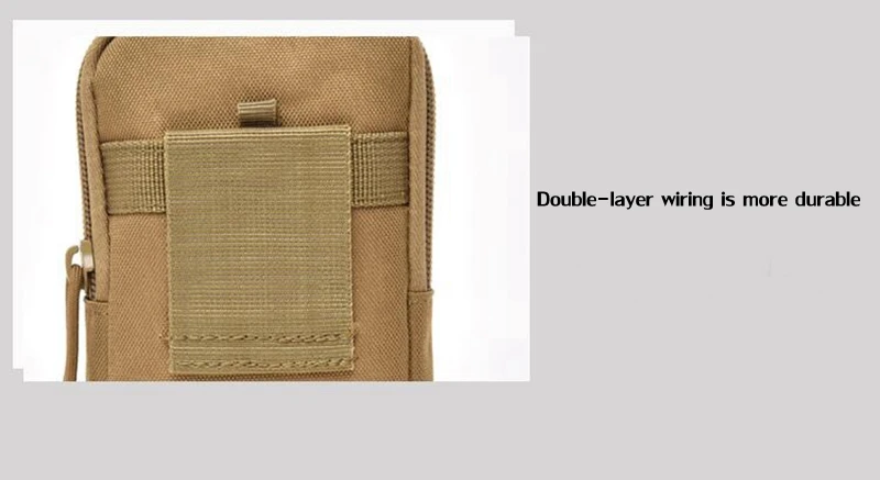 Funda táctica para teléfono móvil, funda para teléfono inteligente, bolsa para dispositivos, soporte para cinturón de fijación Molle, riñonera para teléfono de 4,7 "-6" - imagen 5