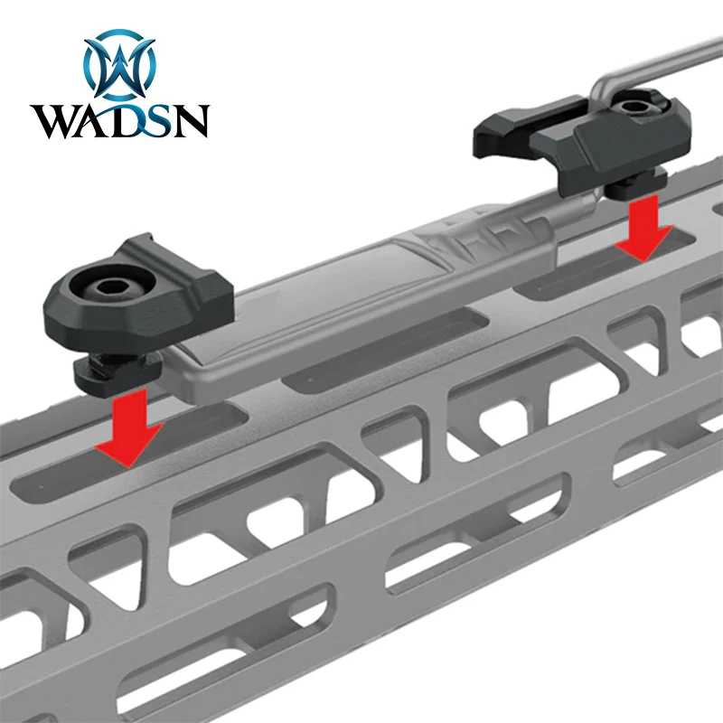 WADSN Surfire Scout Light ST07 Panel de montaje de interruptor remoto compatible con MLOK Keymod Rail M300 M600 linterna DBAL A2 placas de montaje láser - imagen 2