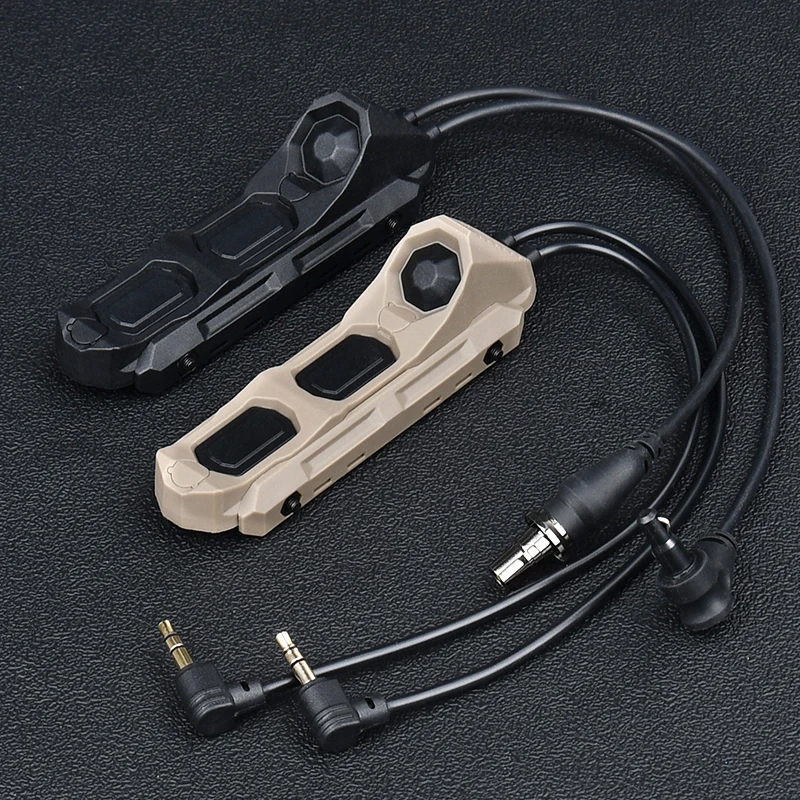 Linterna táctica con Control Dual, interruptor de grúa SF remoto para PEQ DBAL OGL láser NGAL PEQ OGL L3 láser compatible con riel Mlok Keymod de 20mm - imagen 2