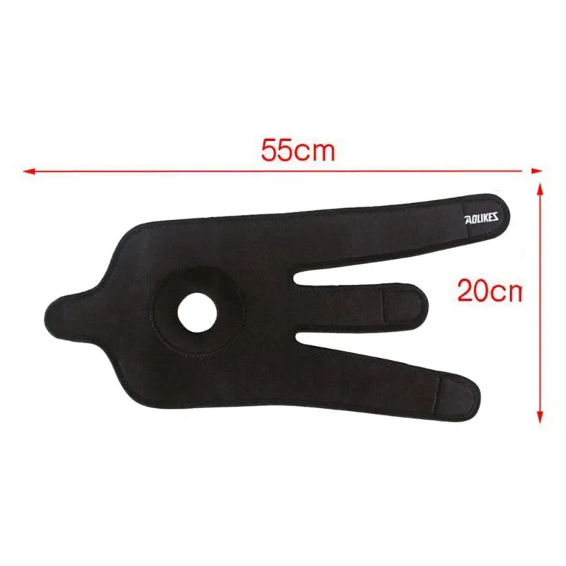 Rodillera elástica ajustable para baloncesto y fútbol, protector de Seguridad, 1 unidad - imagen 4