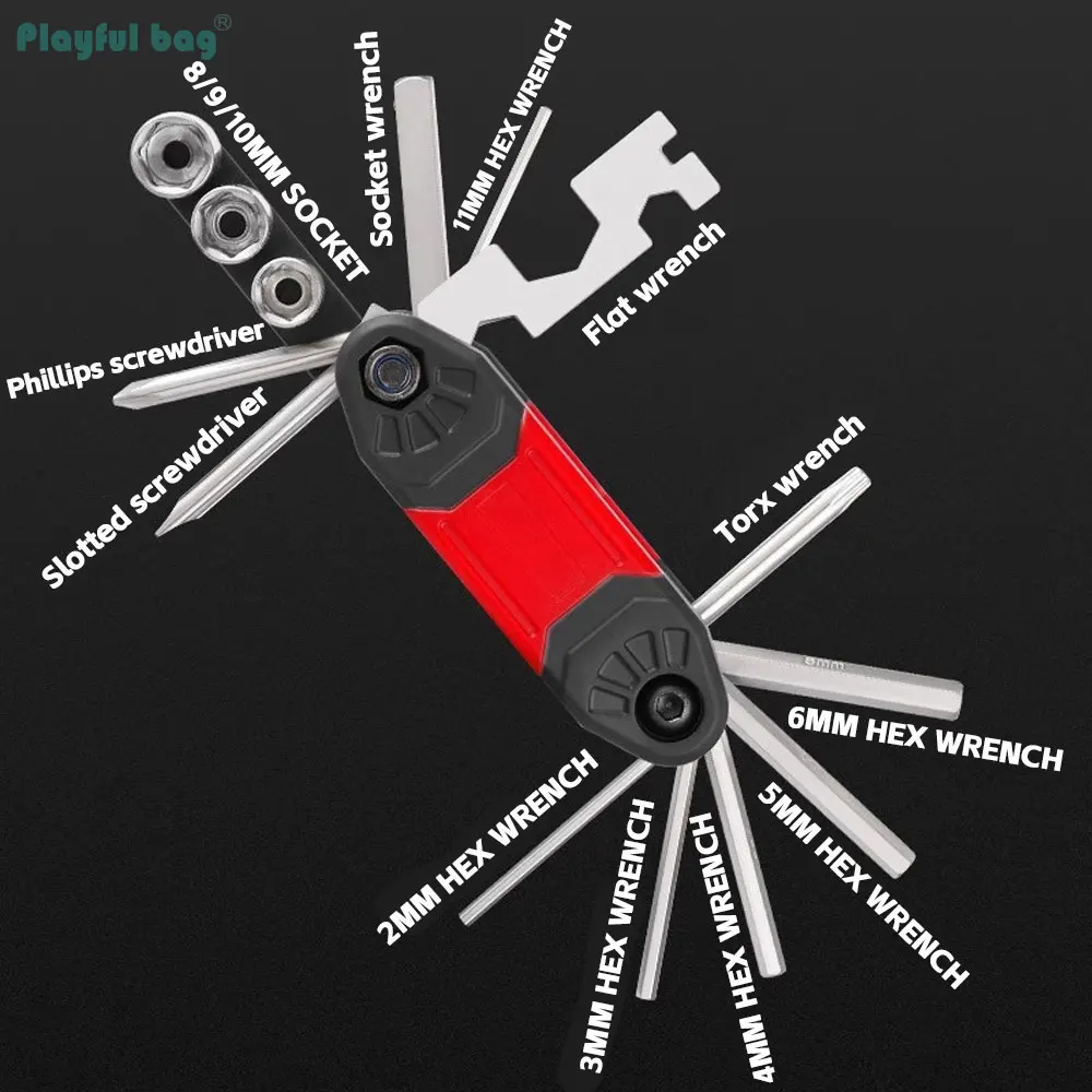 Herramienta multiusos ATA12 – Kit reparación bicicleta plegable - imagen 2