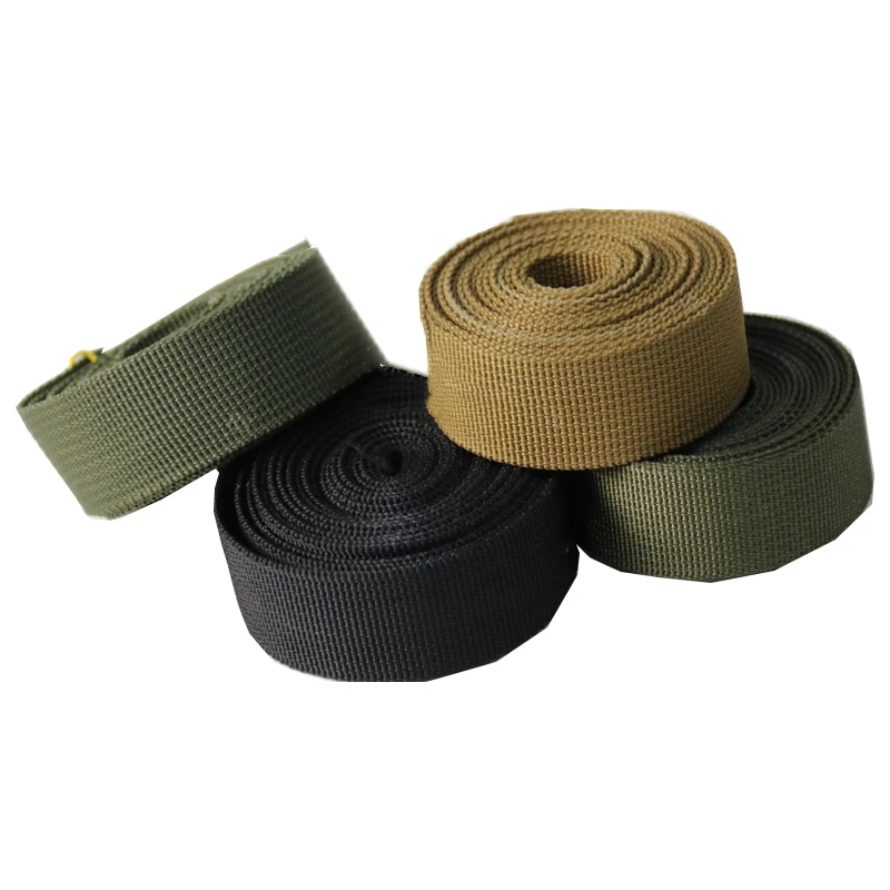 Cinta Negra marrón de alta densidad, accesorios de equipaje, chaleco táctico, correa de hombro, tira de tela de poliéster - imagen 2