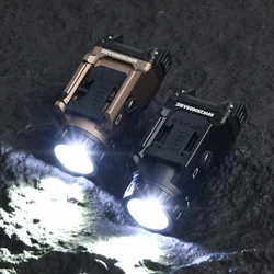 Linterna táctica colgante de Metal equipada con un flujo luminoso de 800lmT, accesorios de caza Airsoft para exploradores, luz de explorador WADSN