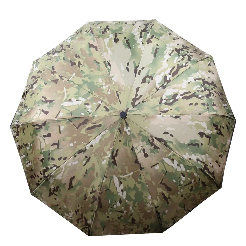 Paraguas táctico totalmente automático de alta calidad para hombres, Multicam plegable, a prueba de viento, reforzado, ventiladores militares, suministros para exteriores - imagen 2