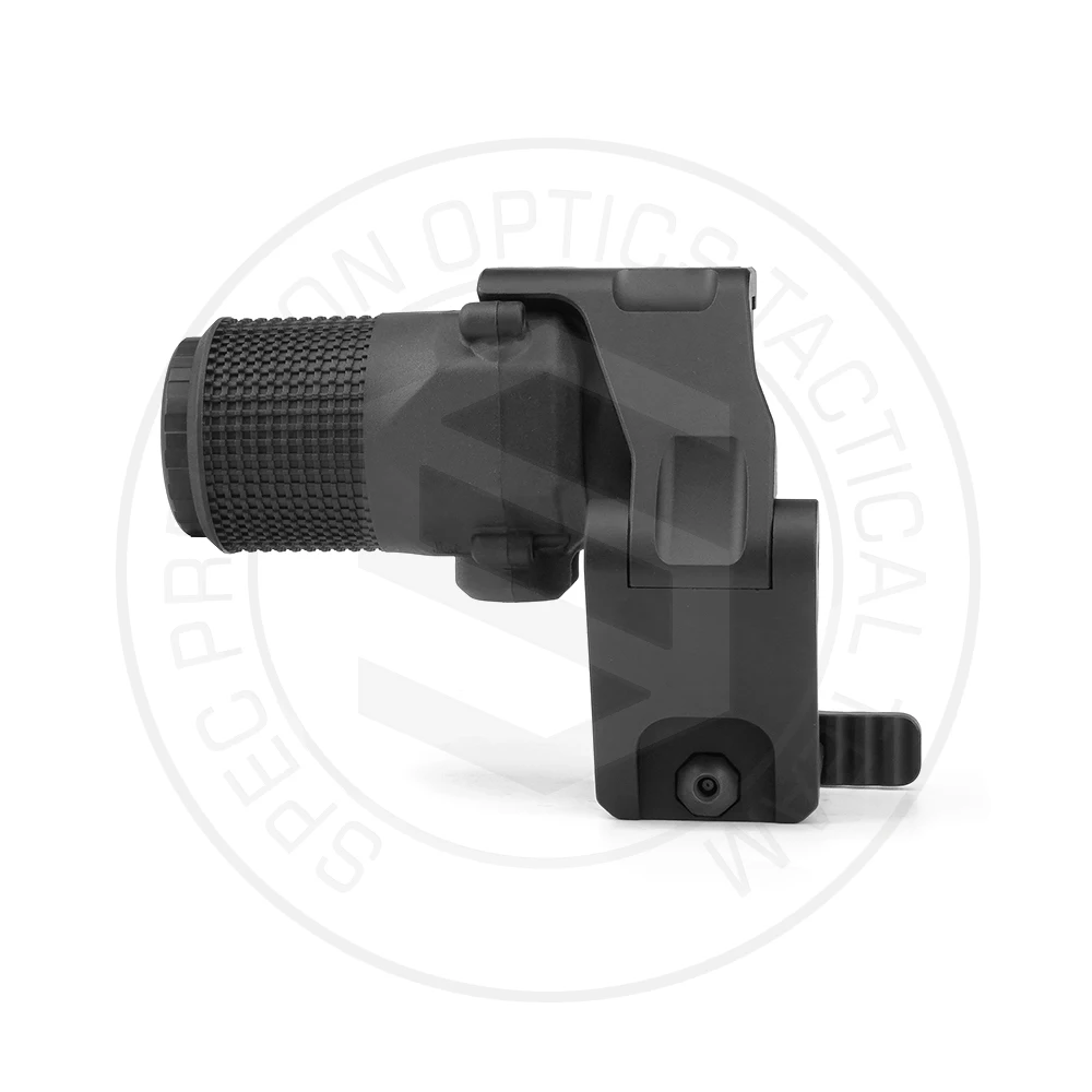 Lupa combinada G33 3X para mira telescópica con cubierta corporal HRF AMC y soporte para mira FAST FTC OMNI, altura óptica de 2,26 ", Color BK/FDE - imagen 5