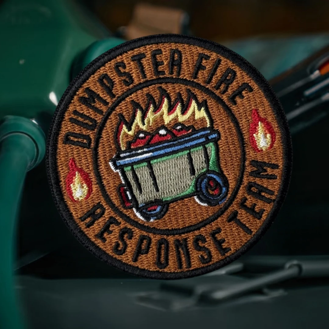 Parche del equipo de respuesta contra incendios de basura, insignia de moral táctica, brazalete militar, gancho bordado y bucle, pegatinas para mochila de ropa - imagen 5