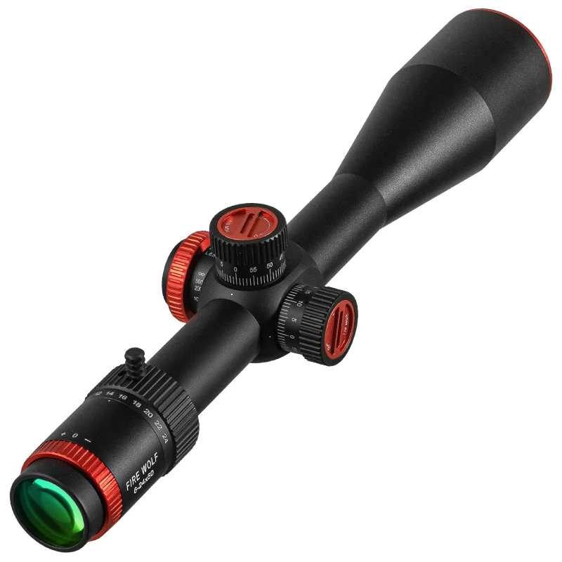 FIRE WOLF HD 6-24X50 FFP alcance caza óptica francotirador Riflescope táctico Airsoft accesorios telescopio para Rifle caza - imagen 3