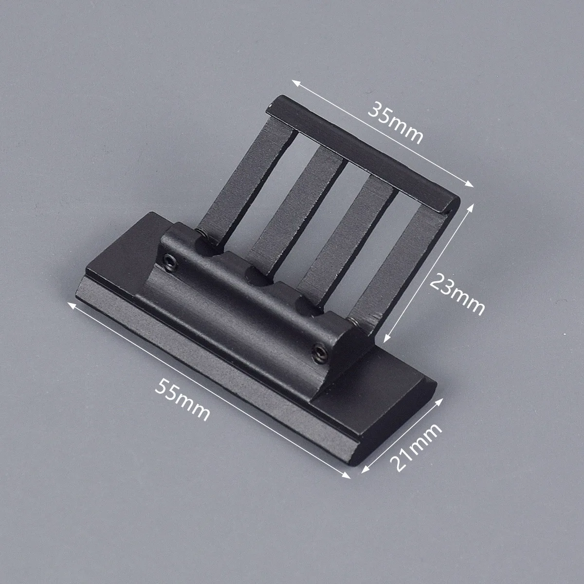 Montaje de alcance de ángulo táctico RM de 45 grados, compensación de aluminio, riel lateral de 4 ranuras, riel de visión RTS Airsoft, láser Picatinny Weaver de 45mm - imagen 3