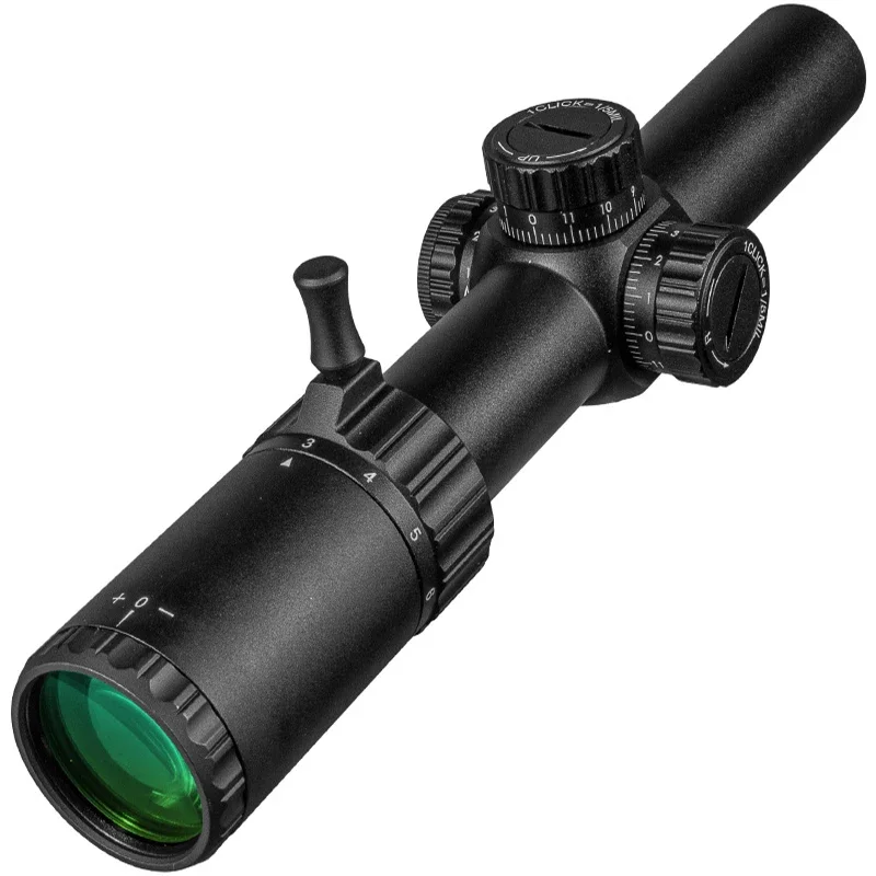 FIRE WOLF HD 1-6X24 IR mira de caza compacta mira para Rifle táctico retícula grabada en vidrio amplio campo de visión miras ópticas 2026 - imagen 4