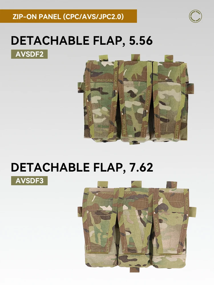 Chaleco táctico AVS JPC2.0 556 762, Panel frontal, solapa de repuesto, bolsa Triple para revistas, accesorios para chaleco de caza - imagen 5