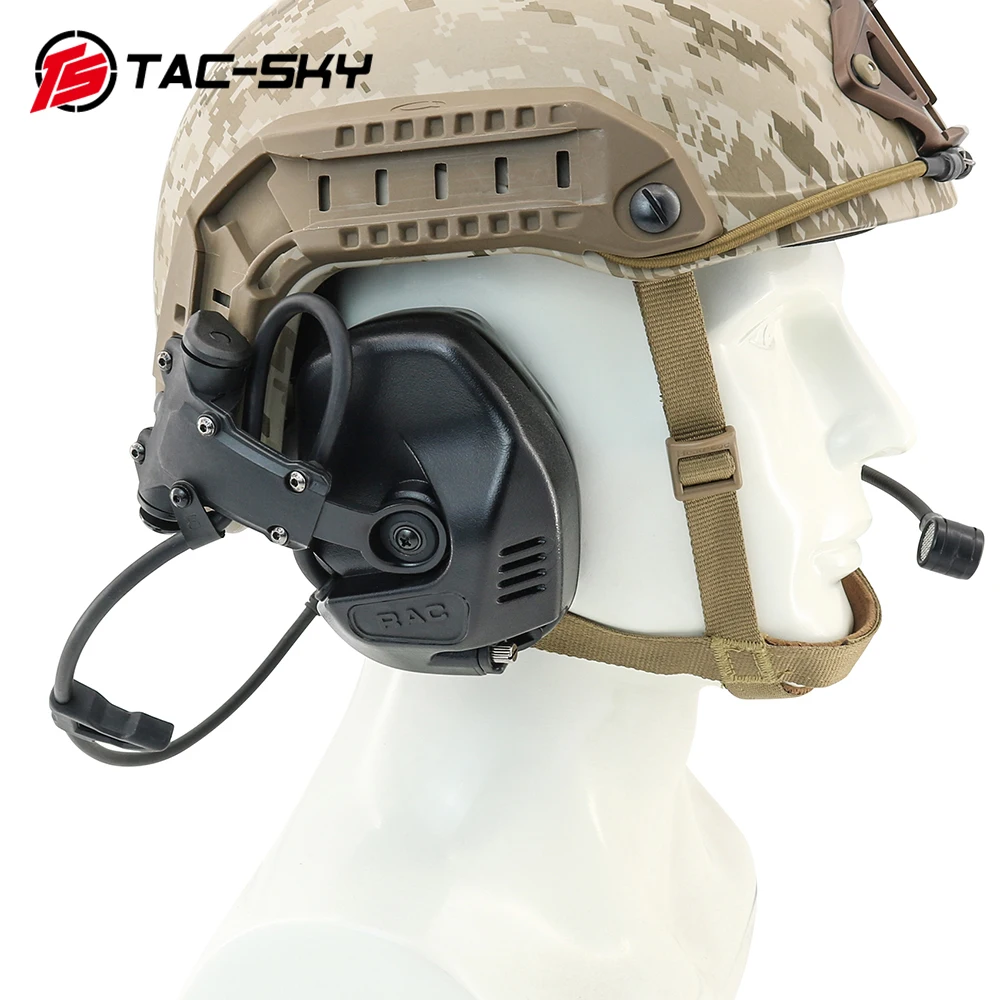 Auriculares tácticos TS TAC-SKY RAC para deportes de caza al aire libre, compatibles con casco ARC Track FAST /ACH/MICH Series - imagen 4