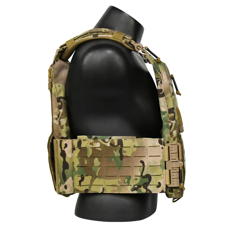Chaleco táctico Multicam grande de nailon 1000D, 28x35cm, portador de placa, Ranger, Chaleco táctico verde para SAPI, placa de 11x14 pulgadas - imagen 3