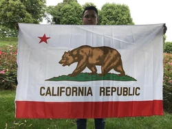 Bandera de California 90 x 150 cm poliéster doble cara colgante