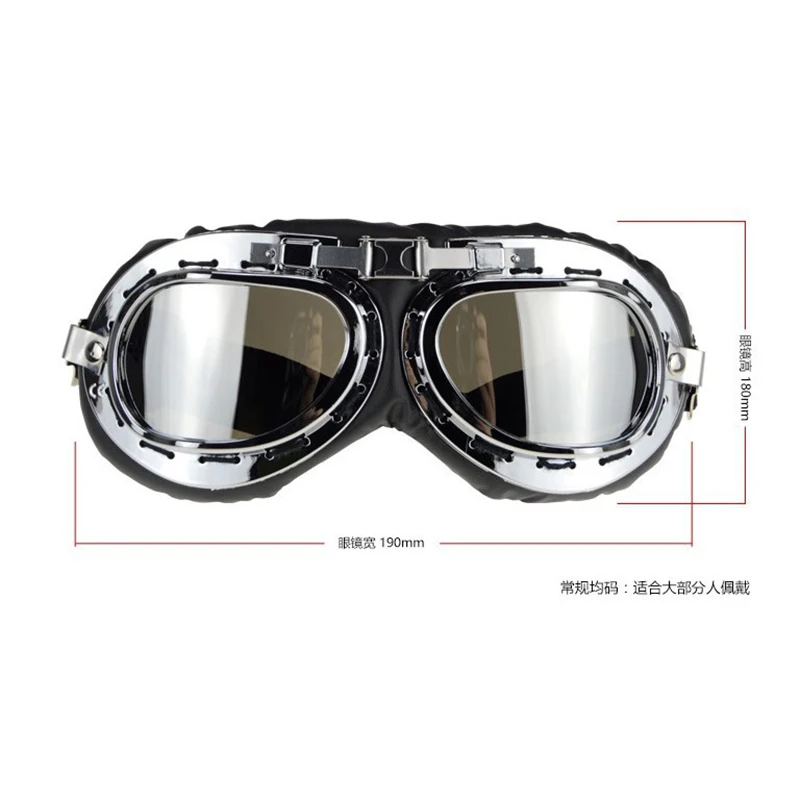 Gafas vintage para casco de motocicleta - A prueba de viento y arena - imagen 3